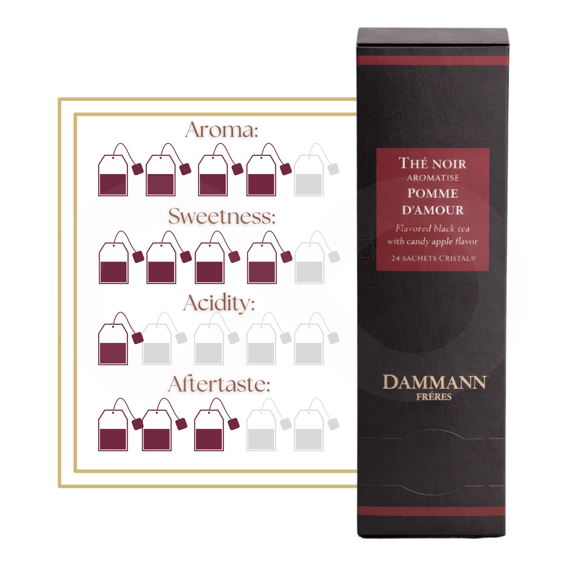 DAMMANN FRÈRES® Chá Pomme D´Amour 24 un.
