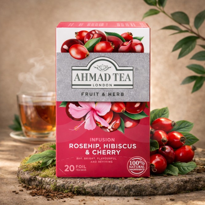 AHMAD TEA� T� Rosa Canina, Ibisco E Ciliegia 20 pz.