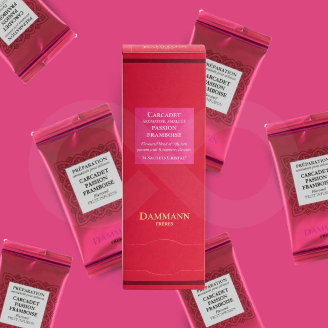DAMMANN FRČRES® Thee Carcadet Passion Framboise 24 st.