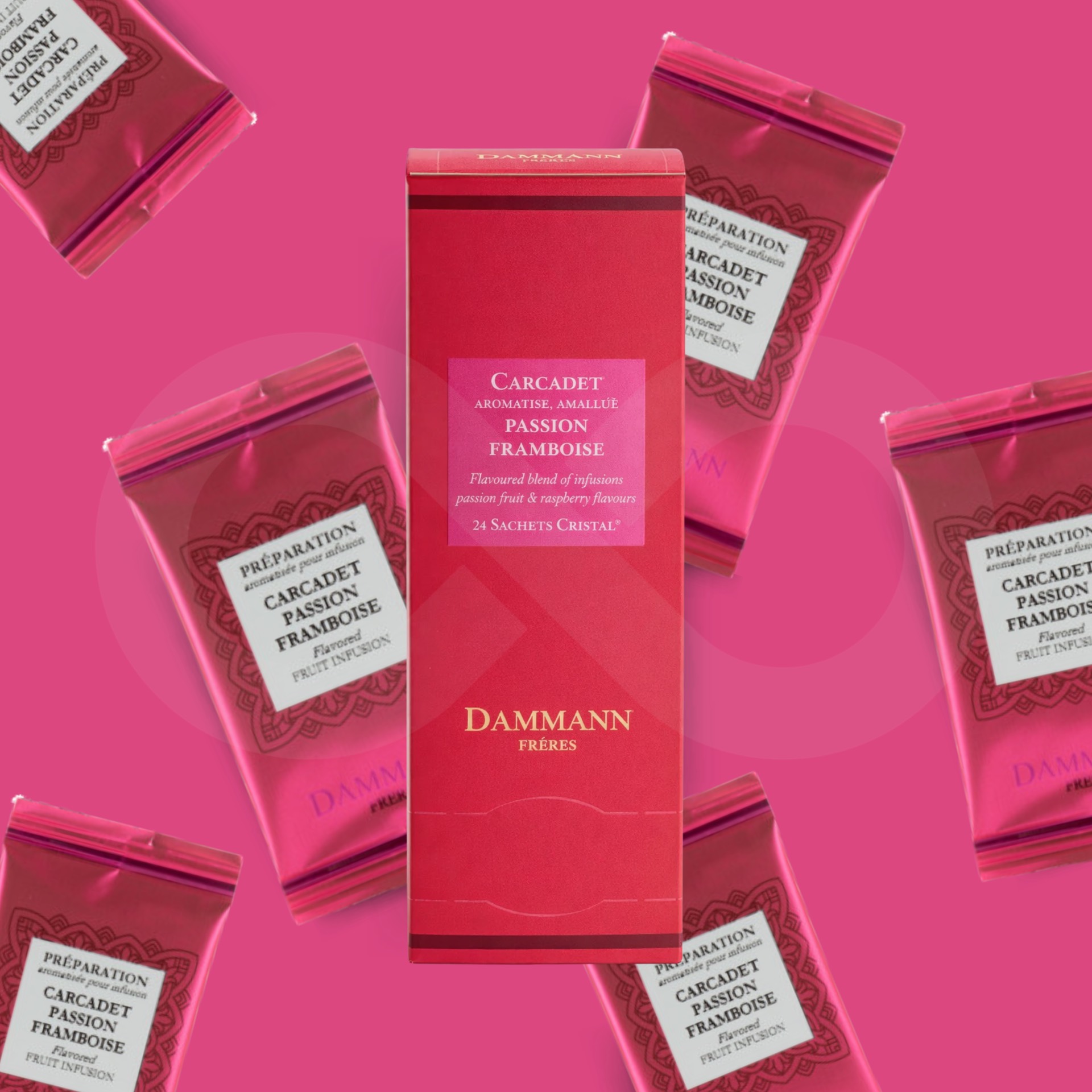 DAMMANN FRČRES® Thee Carcadet Passion Framboise 24 st.