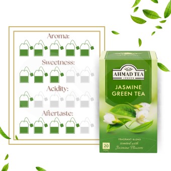 AHMAD TEA® Tea Green Jasmin 20 un.