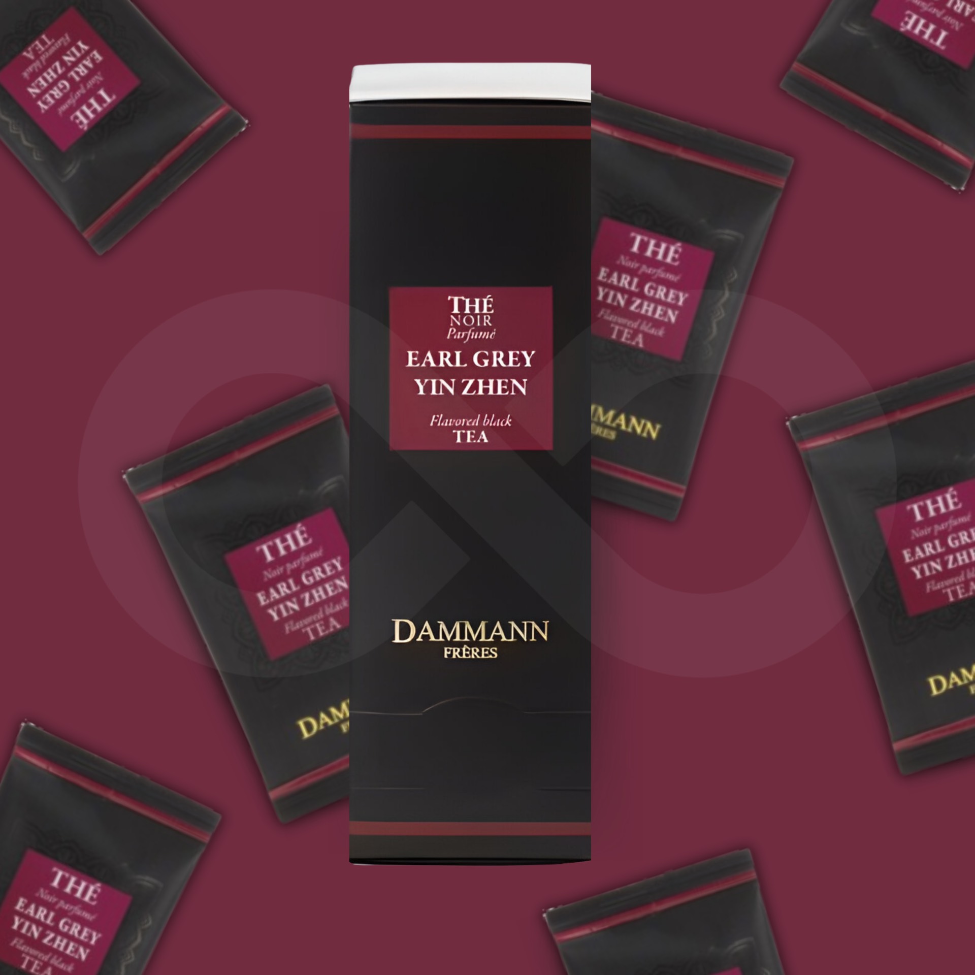 DAMMANN FRÈRES® Chá Earl Grey Yin Zhen 24 un.