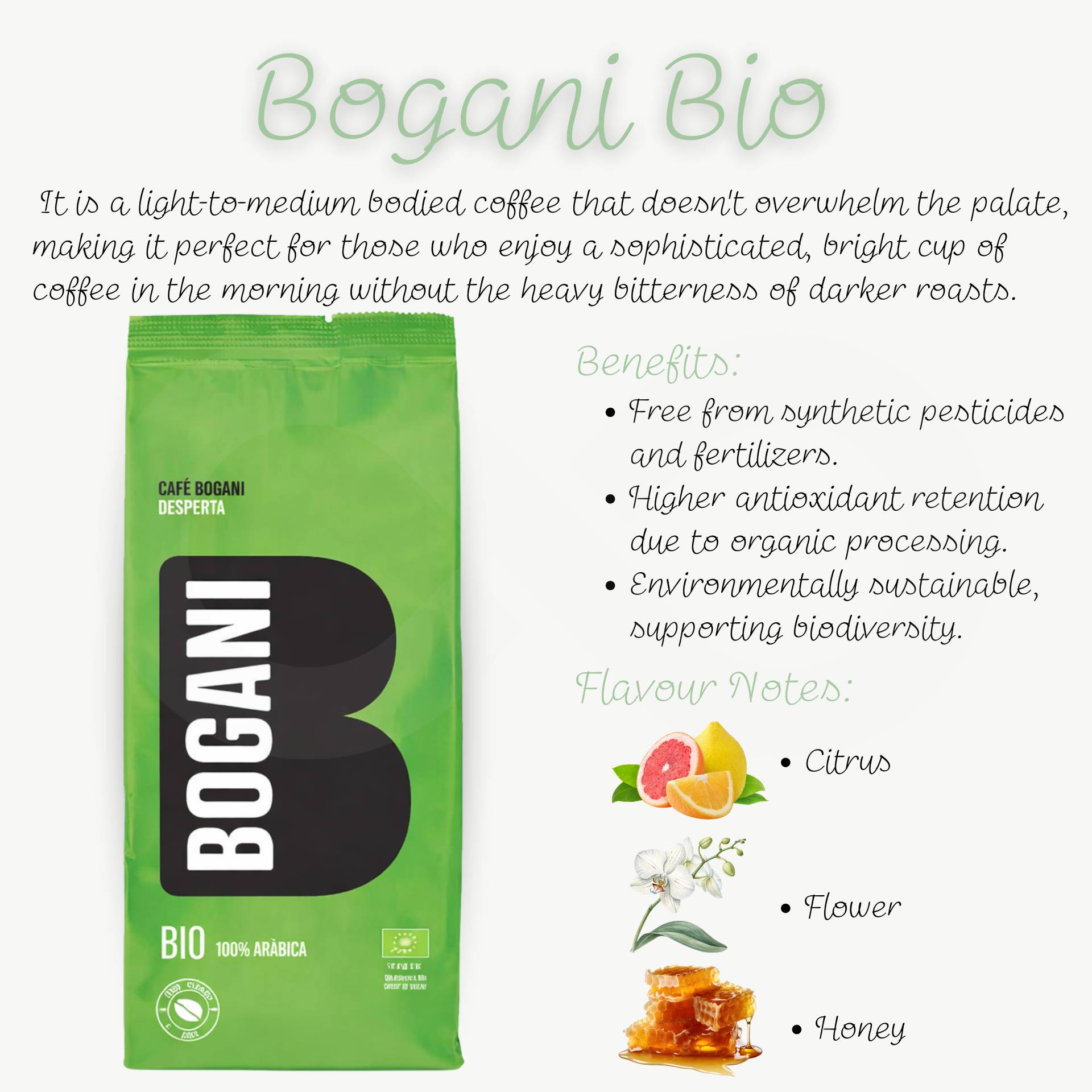 BOGANI® Café em Grão Bio 250g