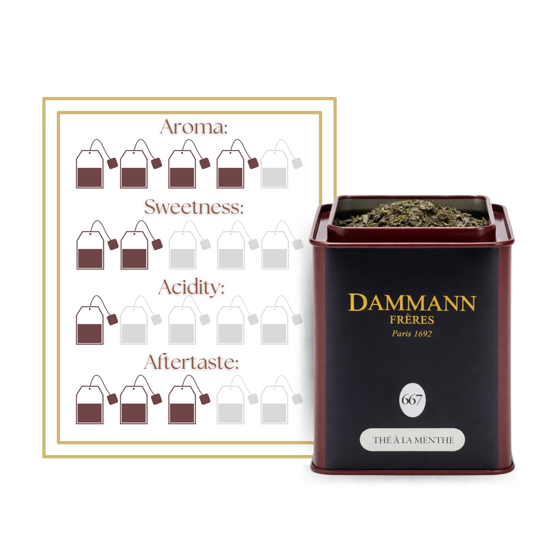 DAMMANN FRÈRES® Chá Thé à La Menthe 100g