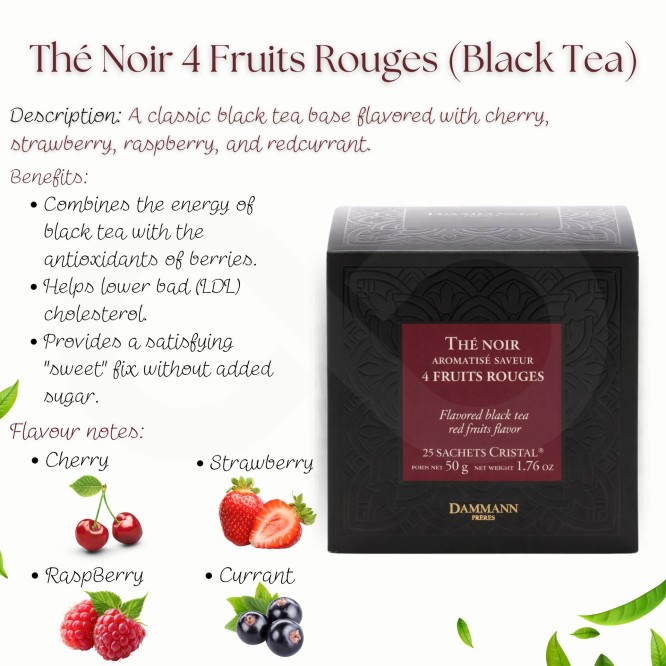 DAMMANN FRÈRES® Tee 4 Fruits Rouges 25 Stk.
