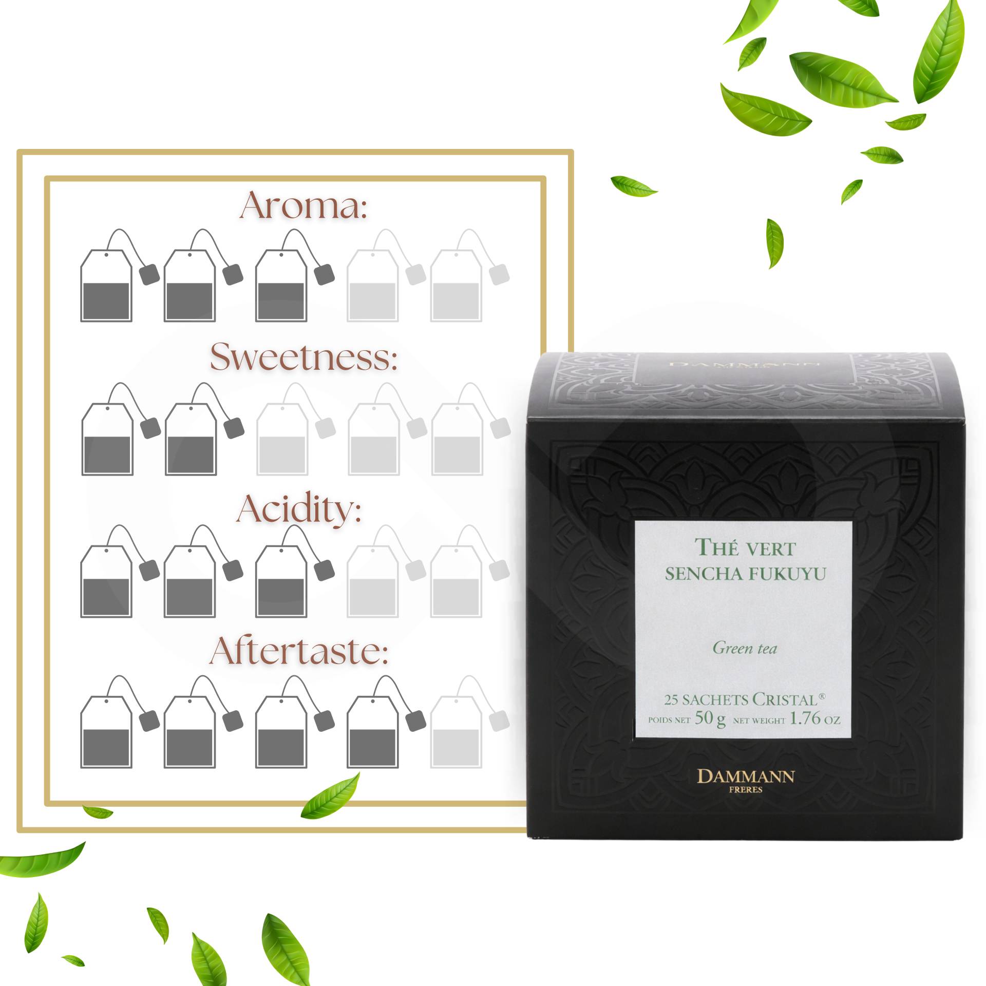 DAMMANN FRÈRES® Tea Sencha Fukuyu 25 un.