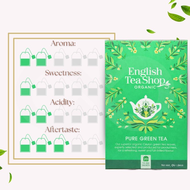 ENGLISH TEA SHOP® Tea Pure Green 20 un.
