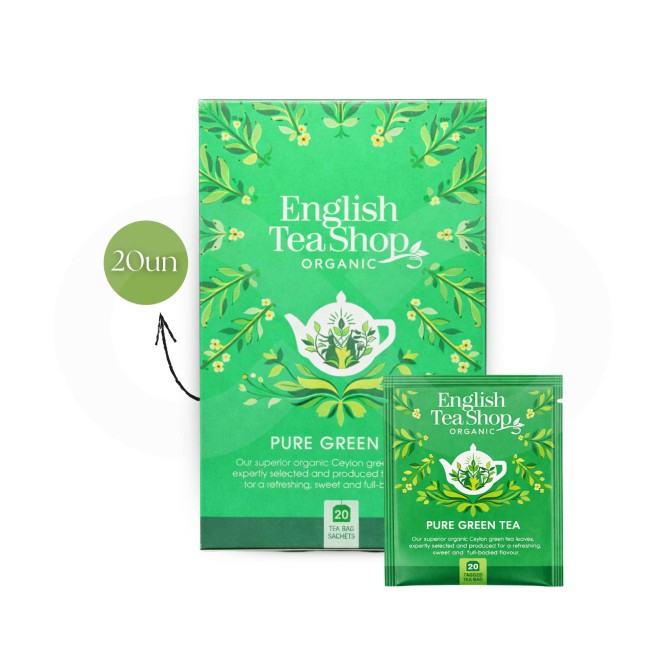 ENGLISH TEA SHOP® Tea Pure Green 20 un.