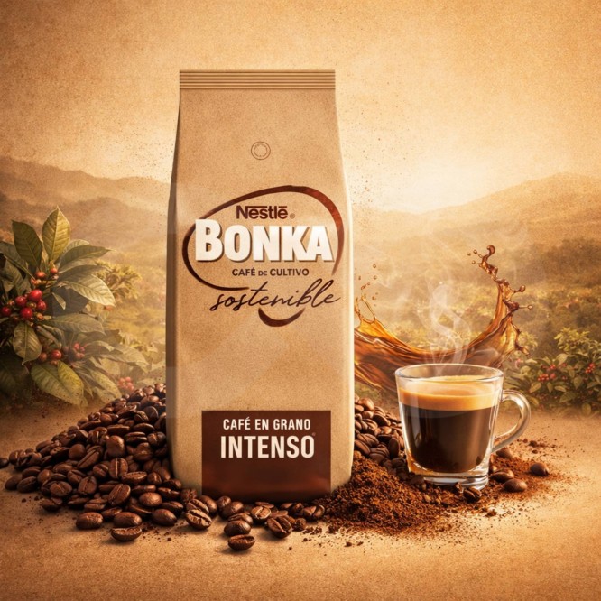 NESTLÉ® Café en Grano Bonka Intenso 1kg