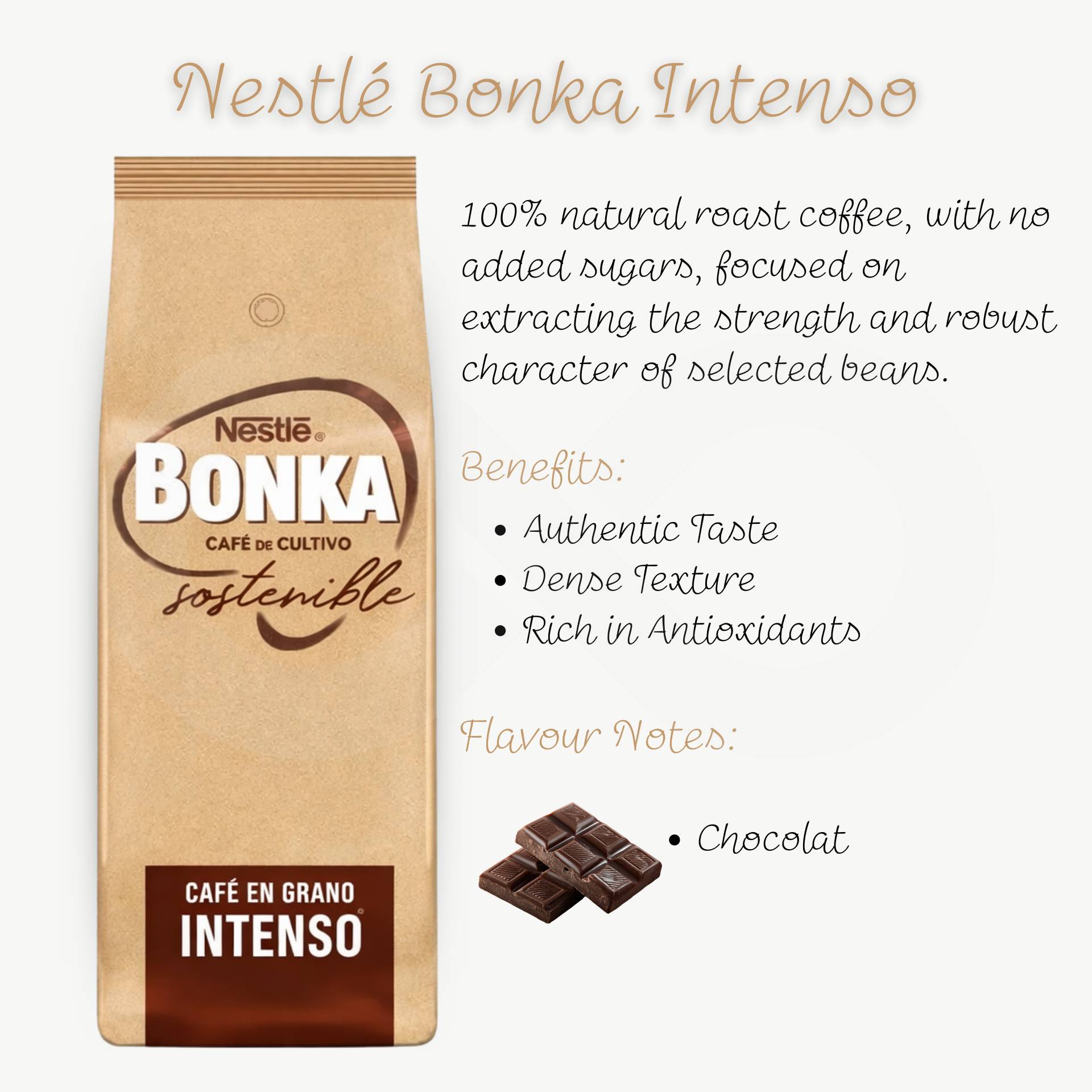 NESTLÉ® Café en Grano Bonka Intenso 1kg