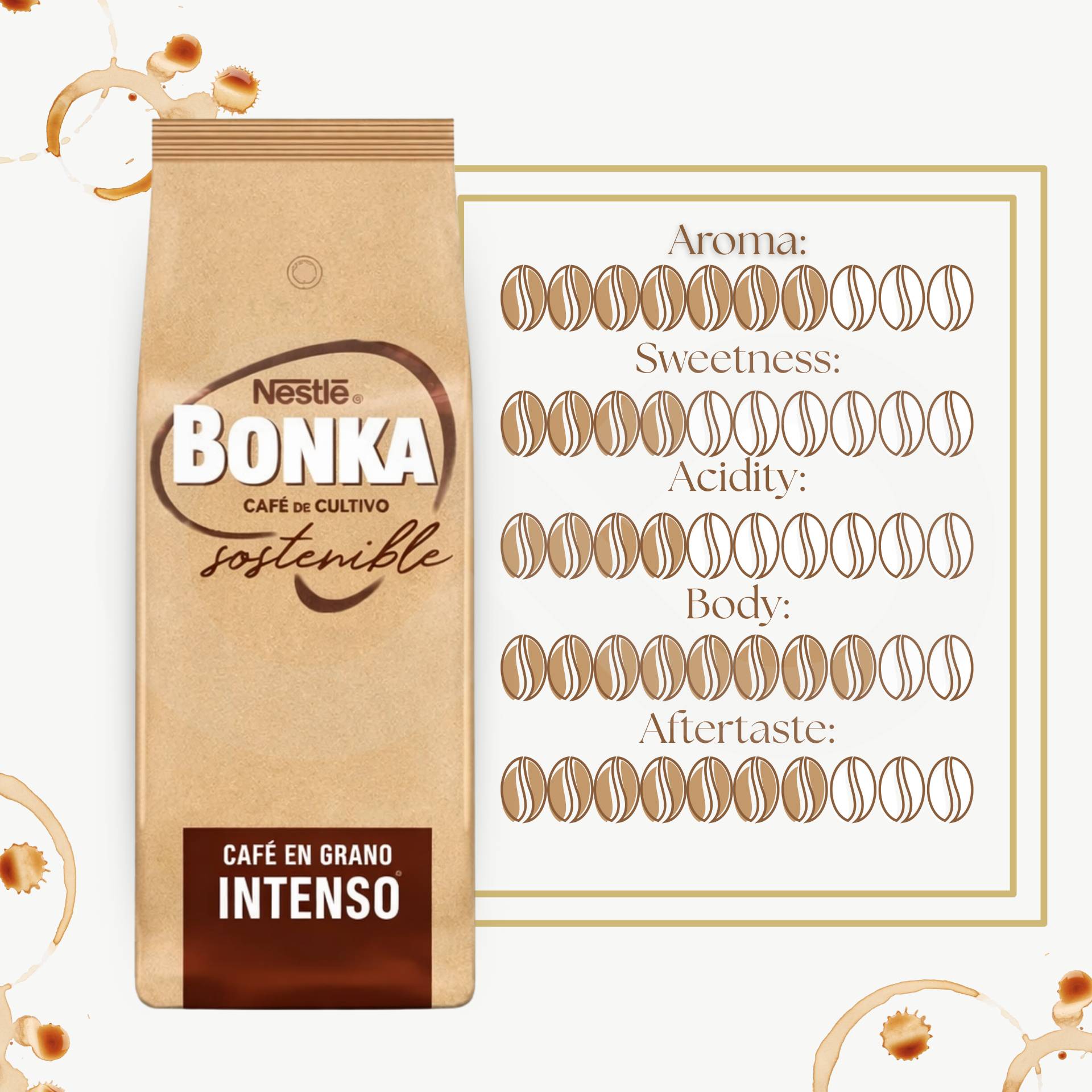 NESTLÉ® Café en Grano Bonka Intenso 1kg