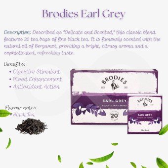 BRODIES� Ch� Earl Grey 20 un.