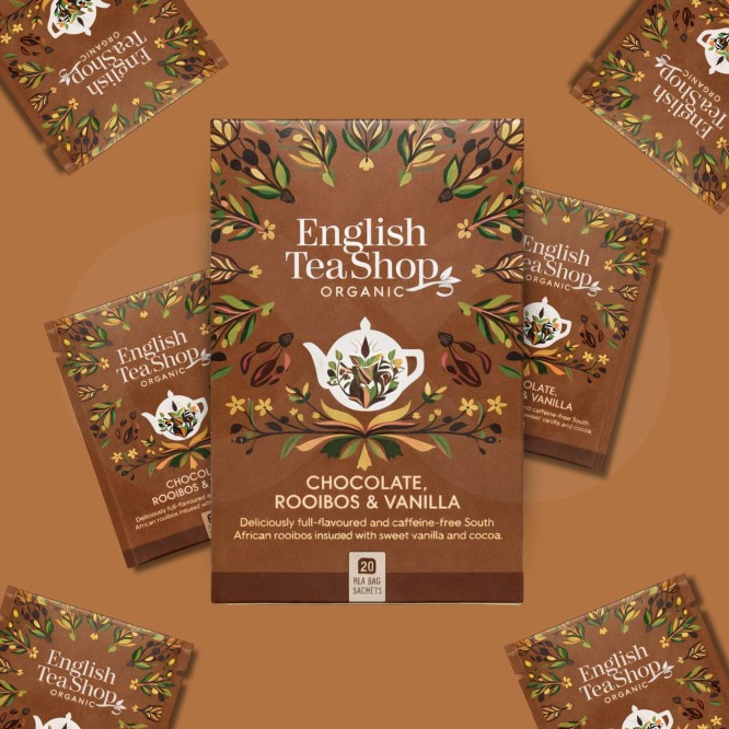 ENGLISH TEA SHOP® Tea Chocolate, Rooibos & Vanilla 20 un.