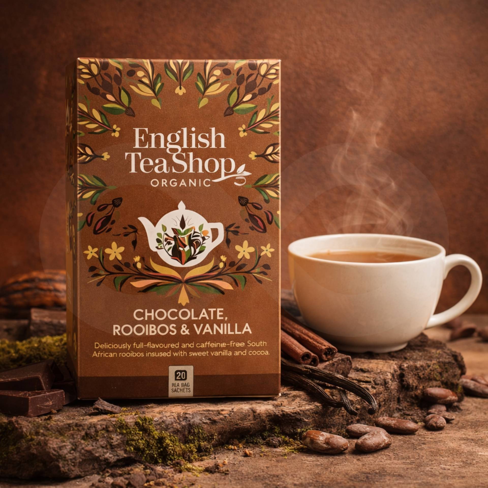 ENGLISH TEA SHOP® Tee Chocolate, Rooibos & Vanilla 20 Stk.