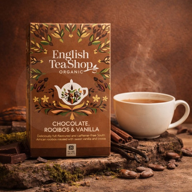 ENGLISH TEA SHOP® Tè Chocolate, Rooibos & Vanilla 20 pz.