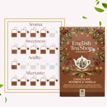 ENGLISH TEA SHOP® Tea Chocolate, Rooibos & Vanilla 20 un.