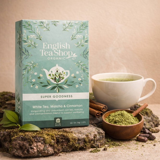 ENGLISH TEA SHOP® Tè Bianco, Matcha E Cannella 20 pz.