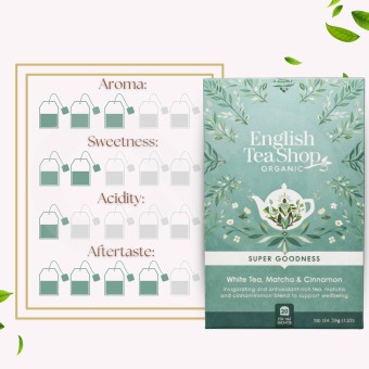 ENGLISH TEA SHOP® Tea White , Matcha & Cinnamon 20 un.