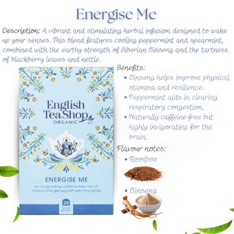 ENGLISH TEA SHOP� T� Energize Me 20 uds.