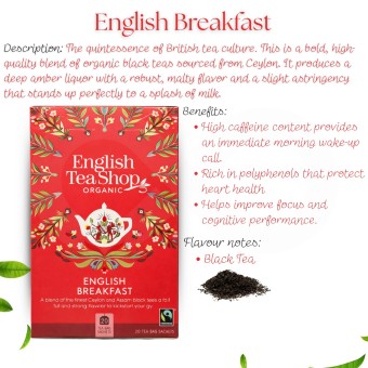 ENGLISH TEA SHOP® Té English Breakfast 20 uds.