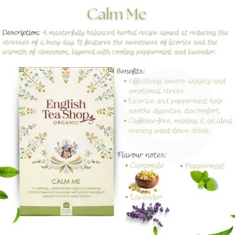 ENGLISH TEA SHOP® Tea Calm Me 20 un.