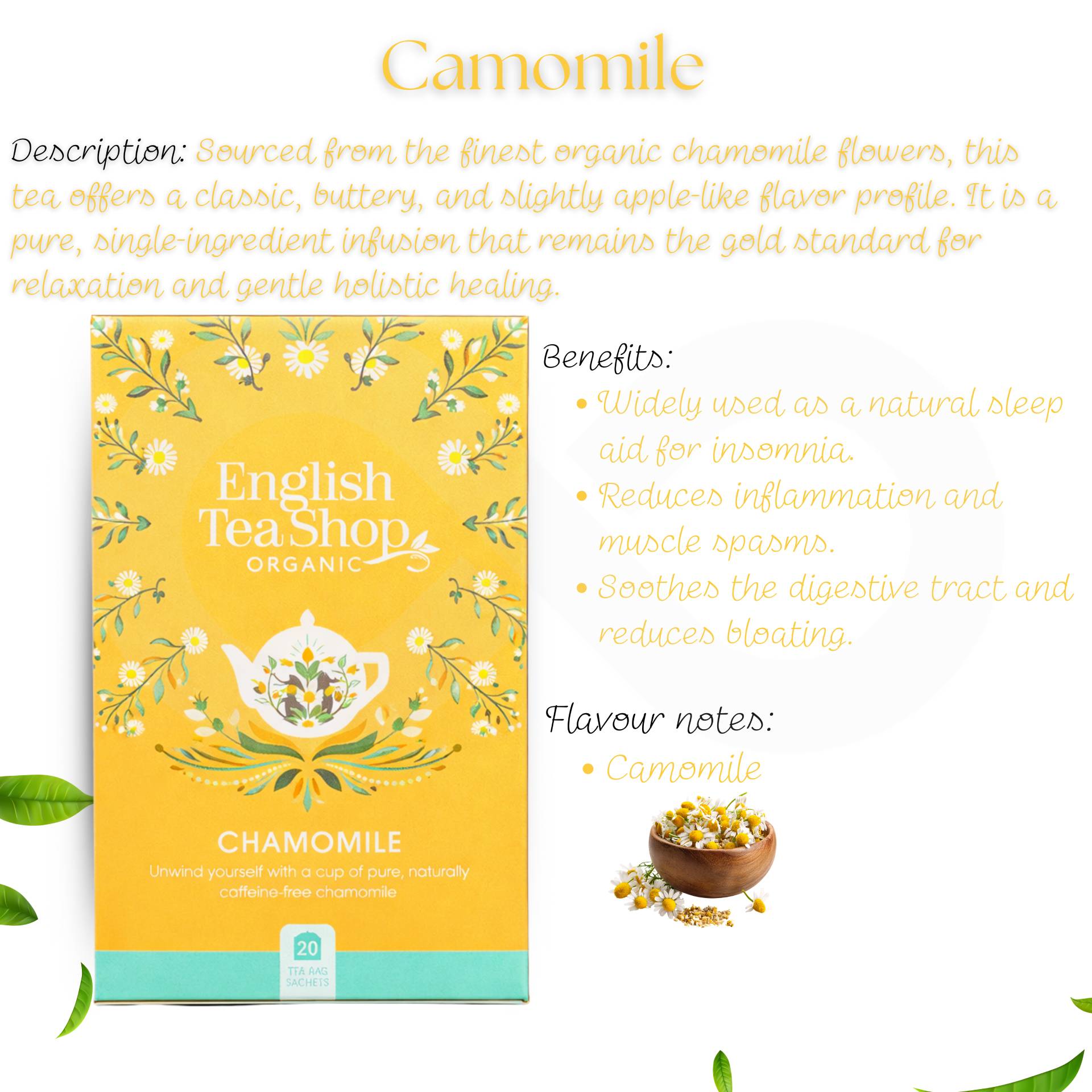 ENGLISH TEA SHOP® Té Manzanilla 20 uds.