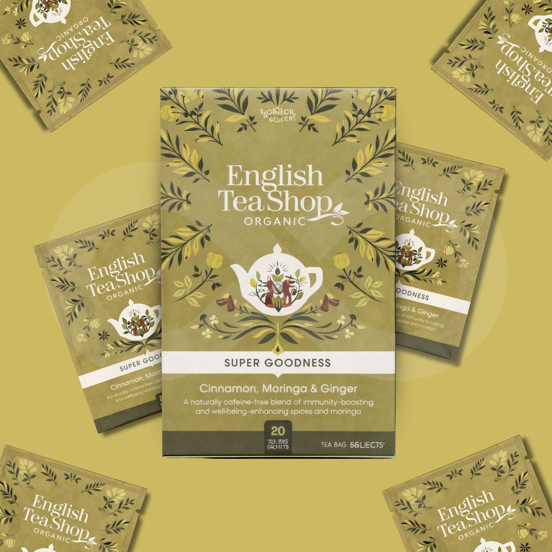 ENGLISH TEA SHOP® Tea Cinnamon, Moringa And Ginger 20 un.