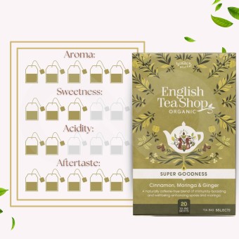 ENGLISH TEA SHOP® Tea Cinnamon, Moringa And Ginger 20 un.