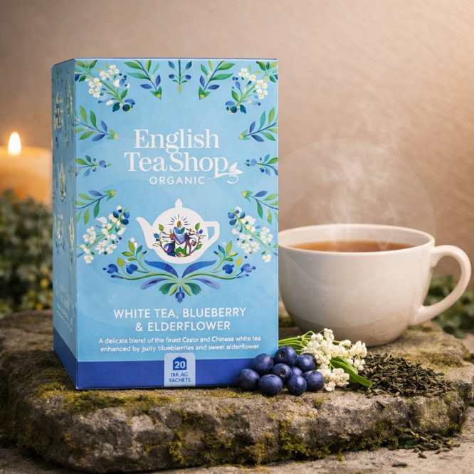 ENGLISH TEA SHOP® Tè Mirtillo E Fiori Di Sambuco 20 pz.