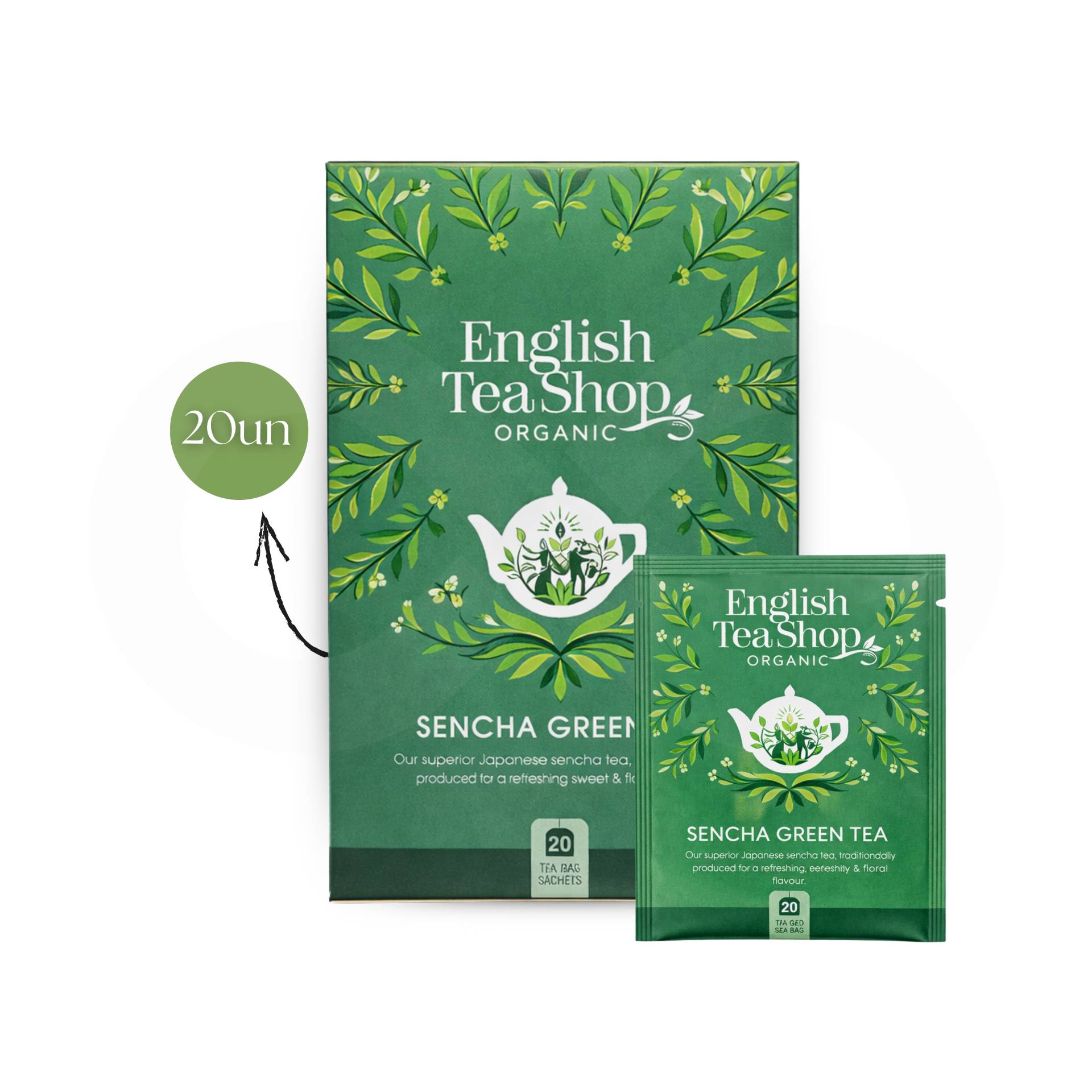 ENGLISH TEA SHOP® Tea Sencha Green 20 un.