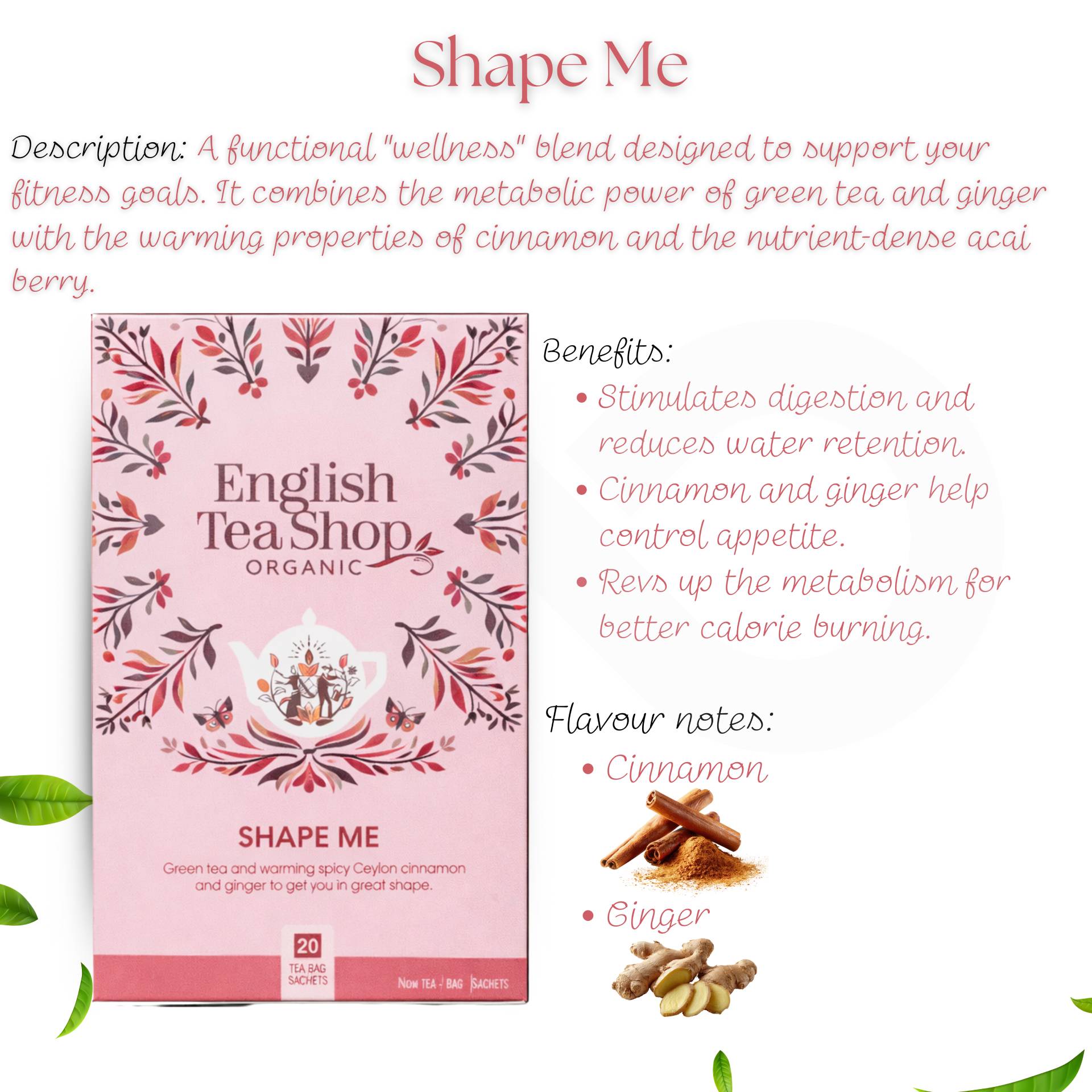 ENGLISH TEA SHOP® Tè Shape Me 20 pz.