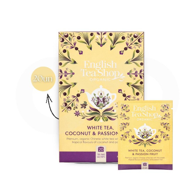 ENGLISH TEA SHOP� Tee Wei�er Kokosnuss Passionsfrucht 20 Stk