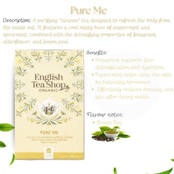 ENGLISH TEA SHOP® Té Pure Me 20 uds.