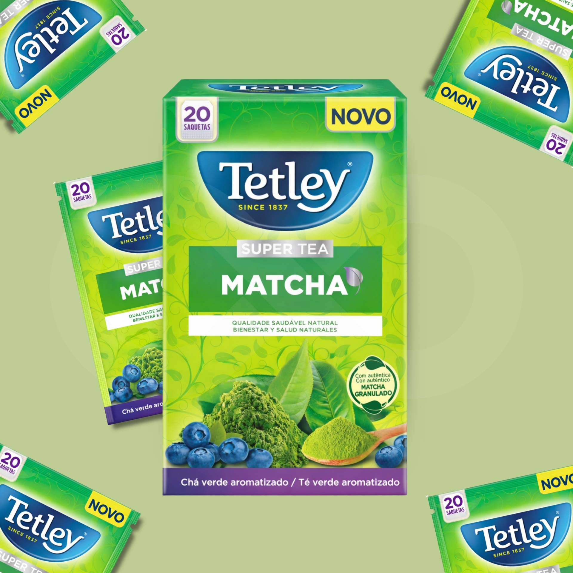 TETLEY® Tè Matcha Mirtillo 20 pz.