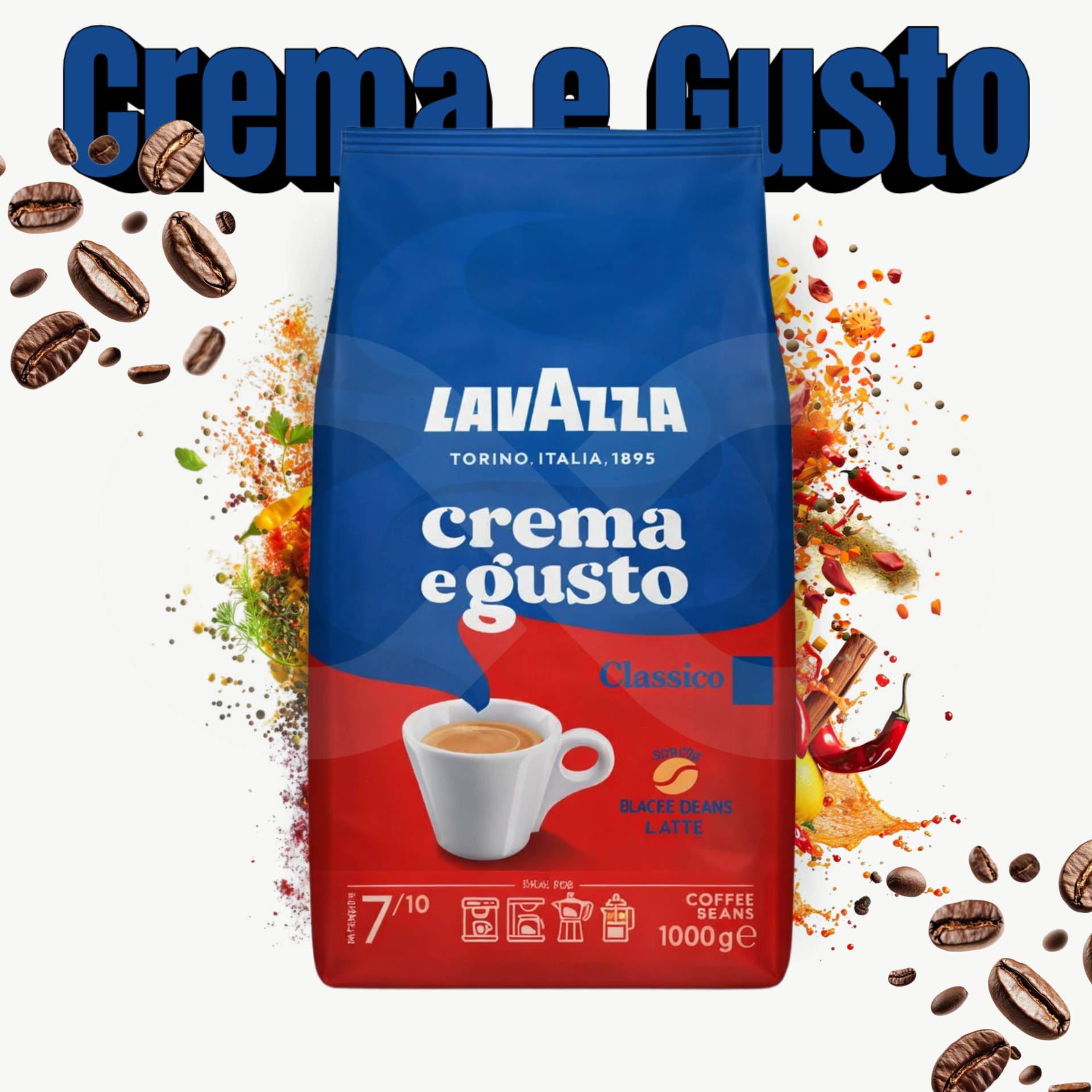 LAVAZZA® Café em Grão Crema & Gusto 1kg