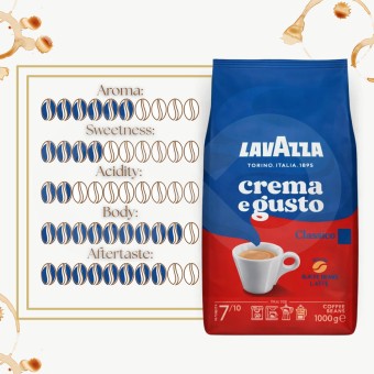 LAVAZZA® Café em Grão Crema & Gusto 1kg