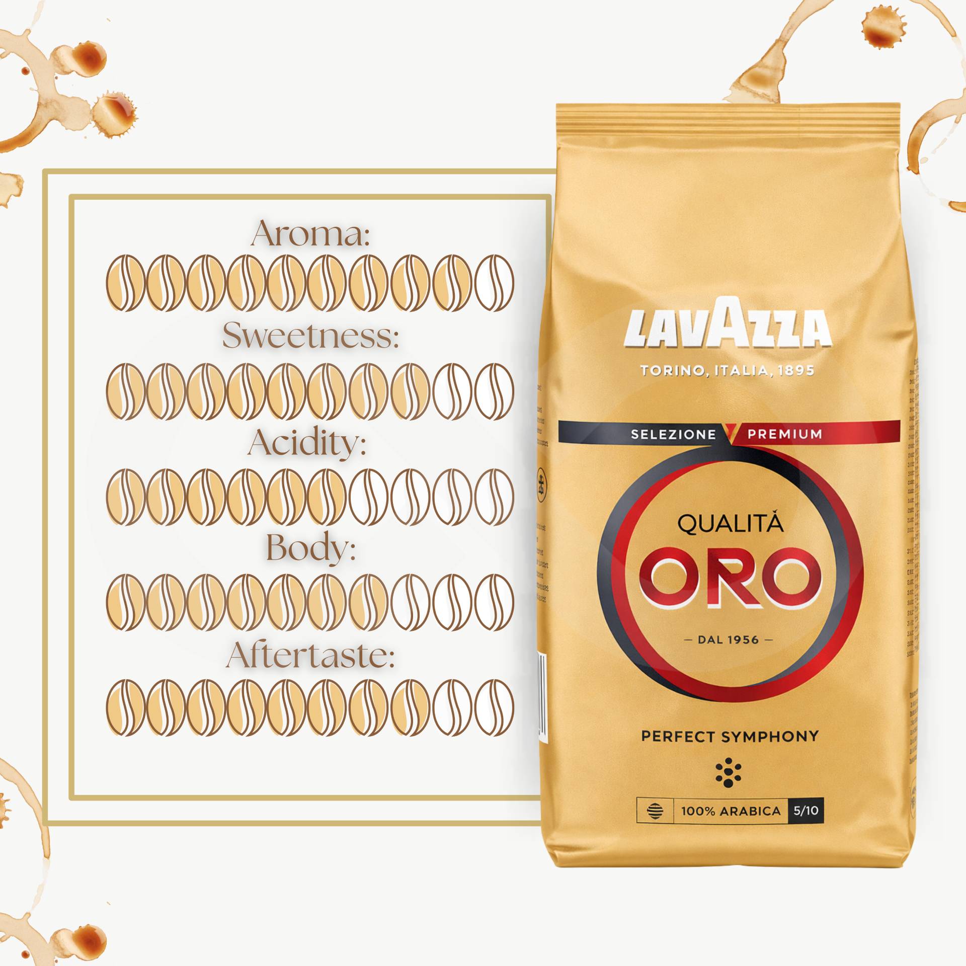 LAVAZZA® Café em Grão Qualità Oro 500g