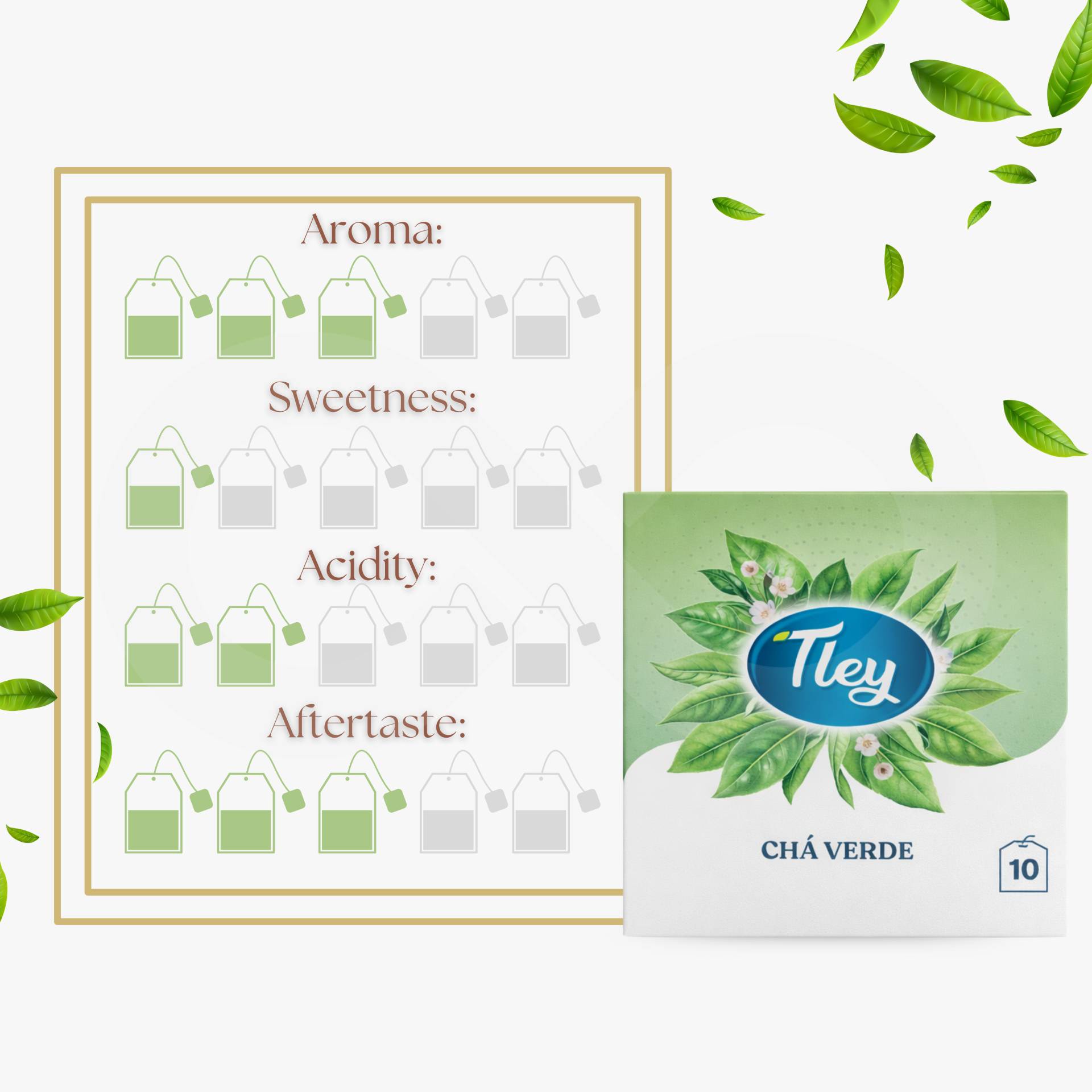 TLEY® Tea Green 10 un.