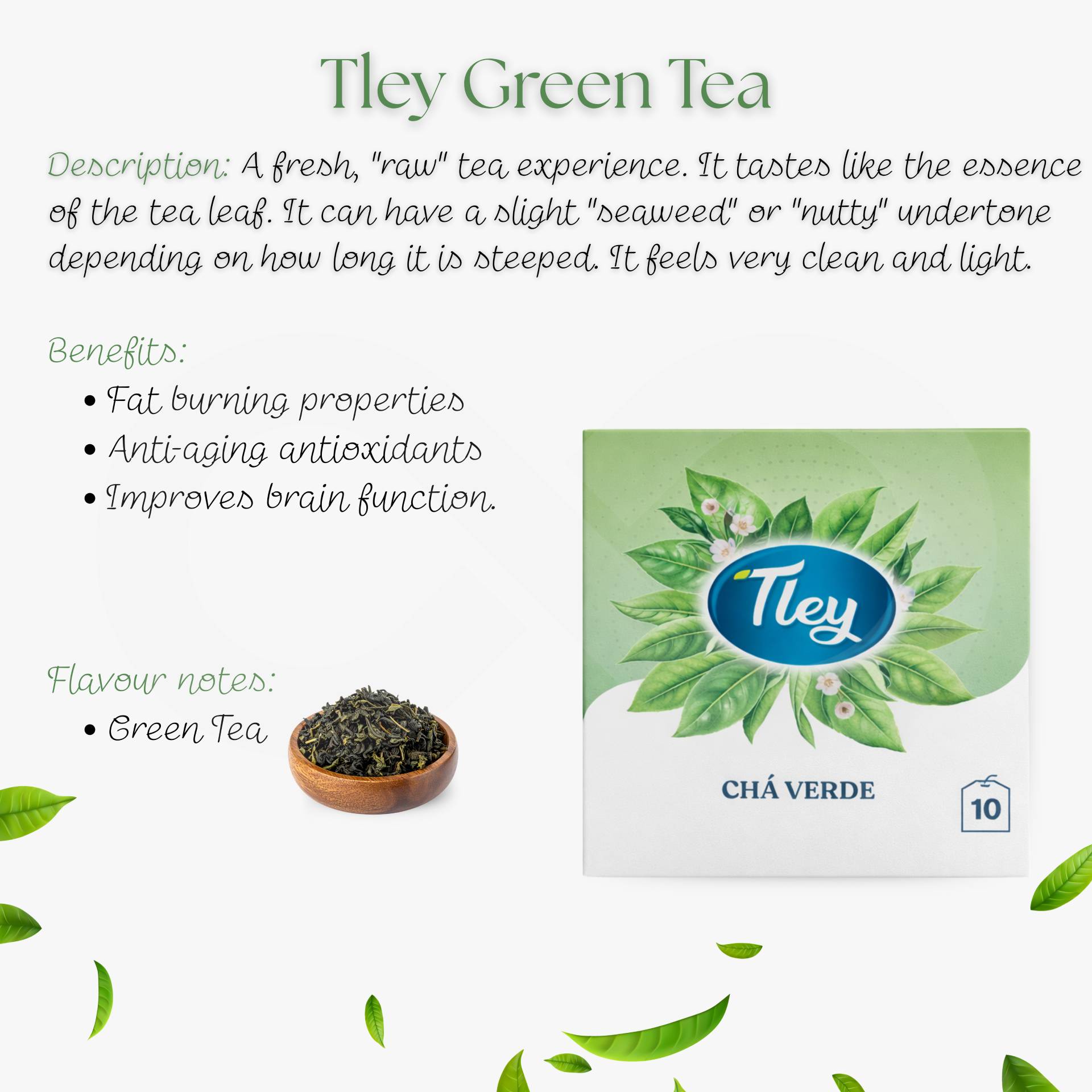 TLEY® Tea Green 10 un.