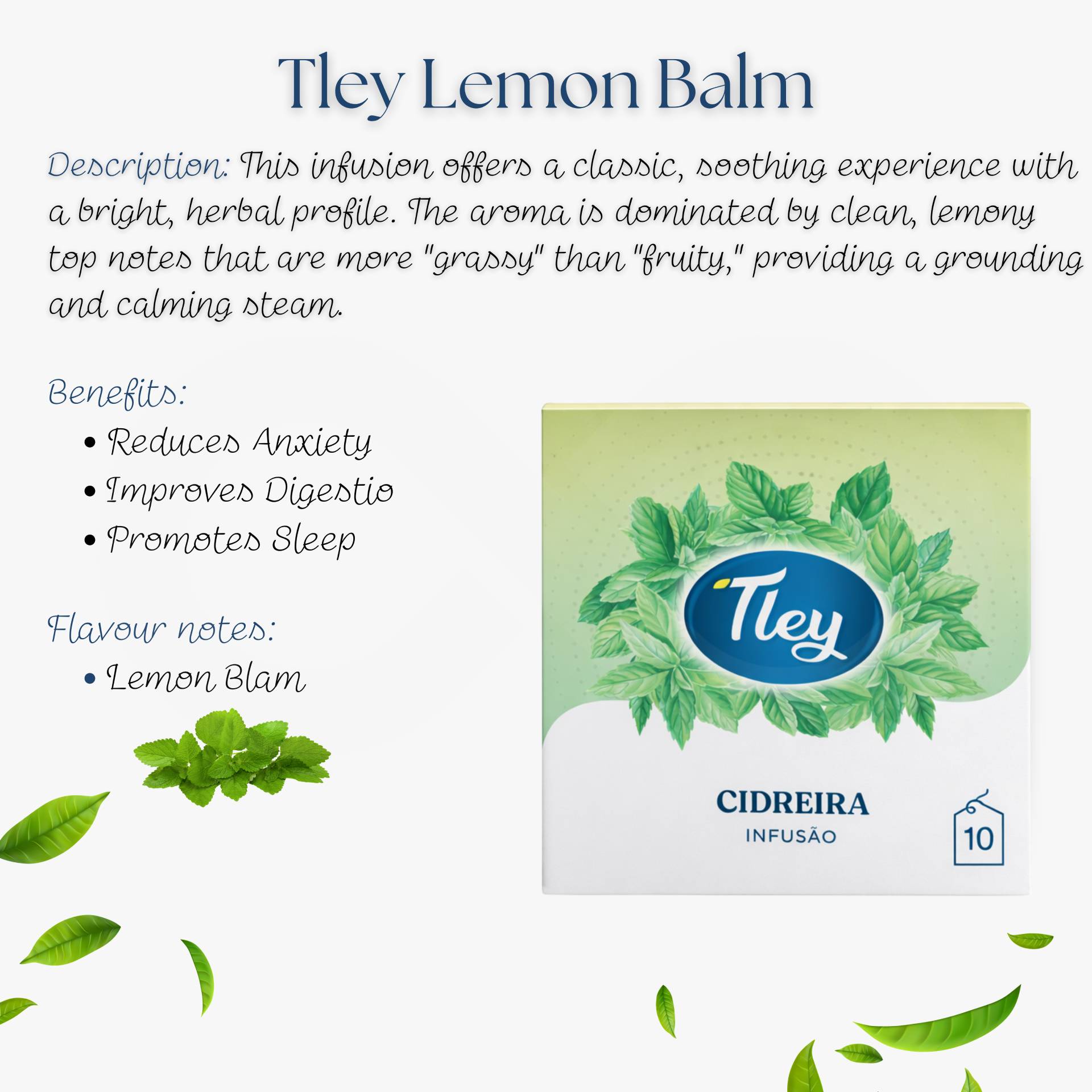 TLEY® Chá Cidreira 10 un.