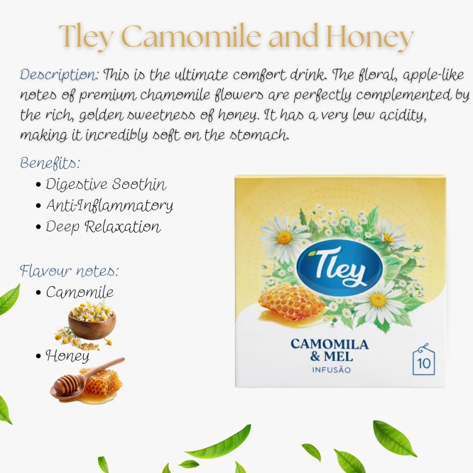 TLEY® Té Manzanilla Con Miel 10 uds.