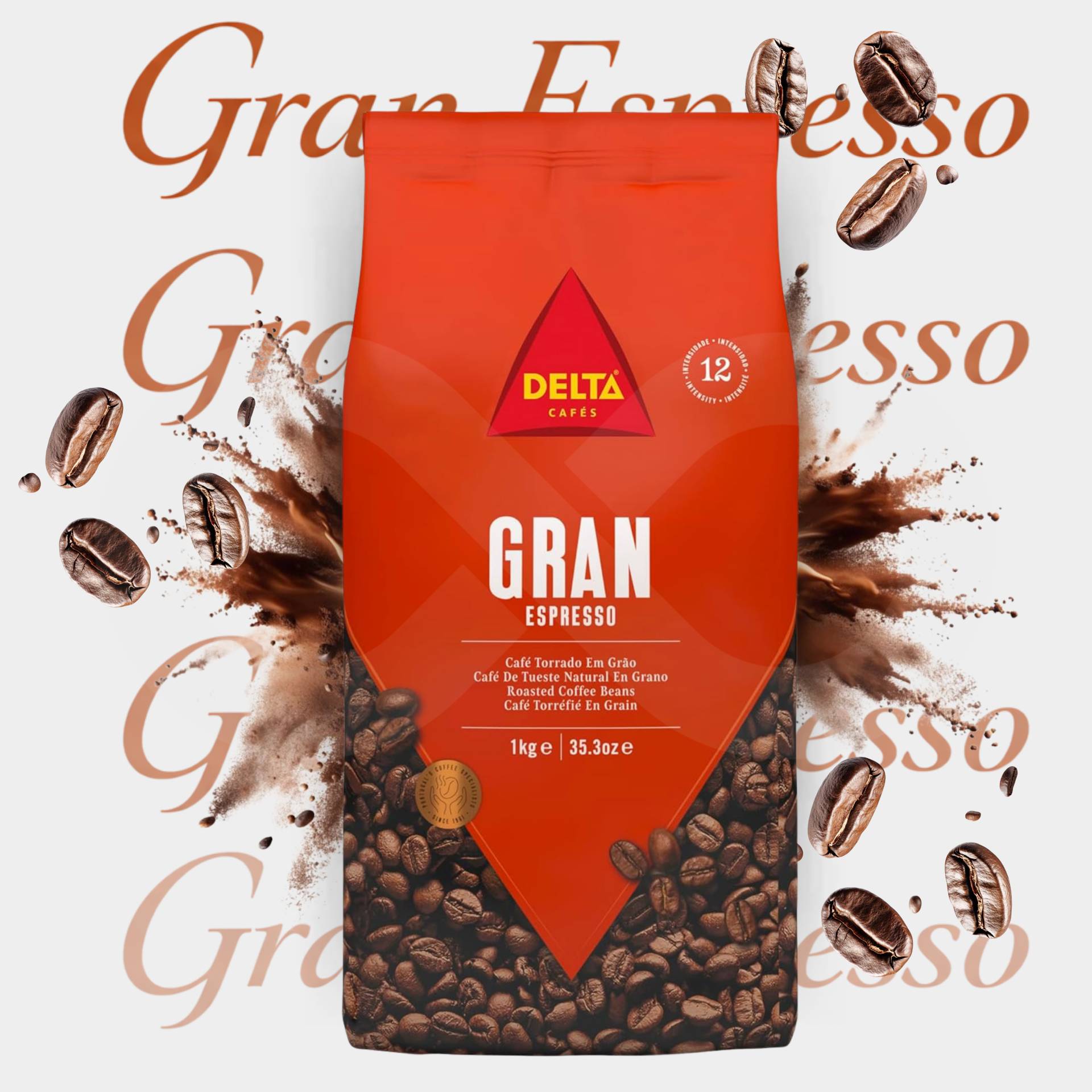 DELTA CAFÉS® Caffè in Grani Gran Espresso 1kg