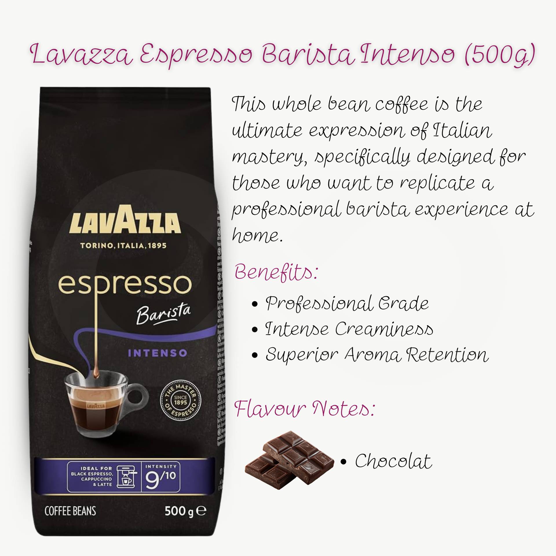 LAVAZZA® Café en Grains Espresso Barista Intenso 500g