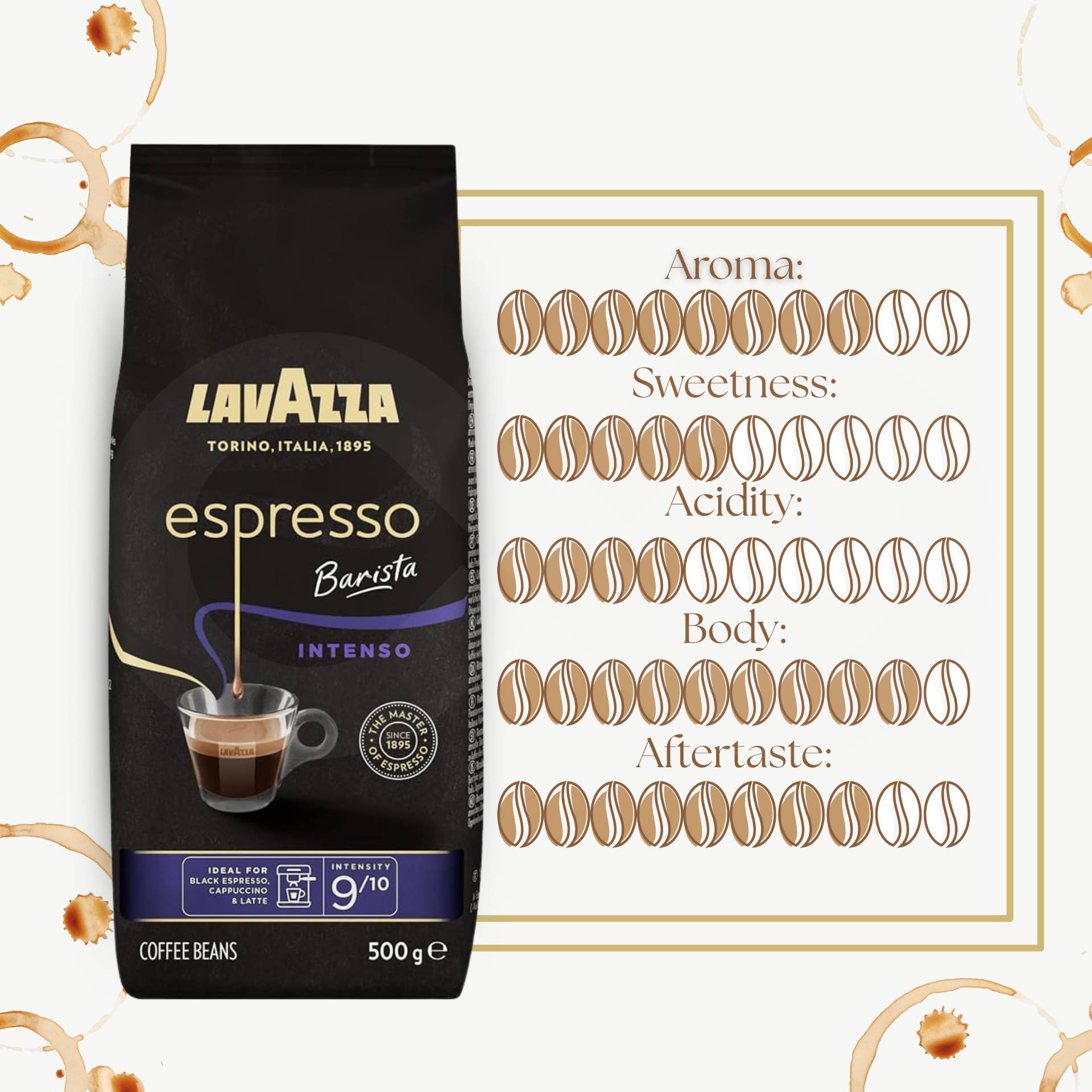 LAVAZZA® Café en Grains Espresso Barista Intenso 500g
