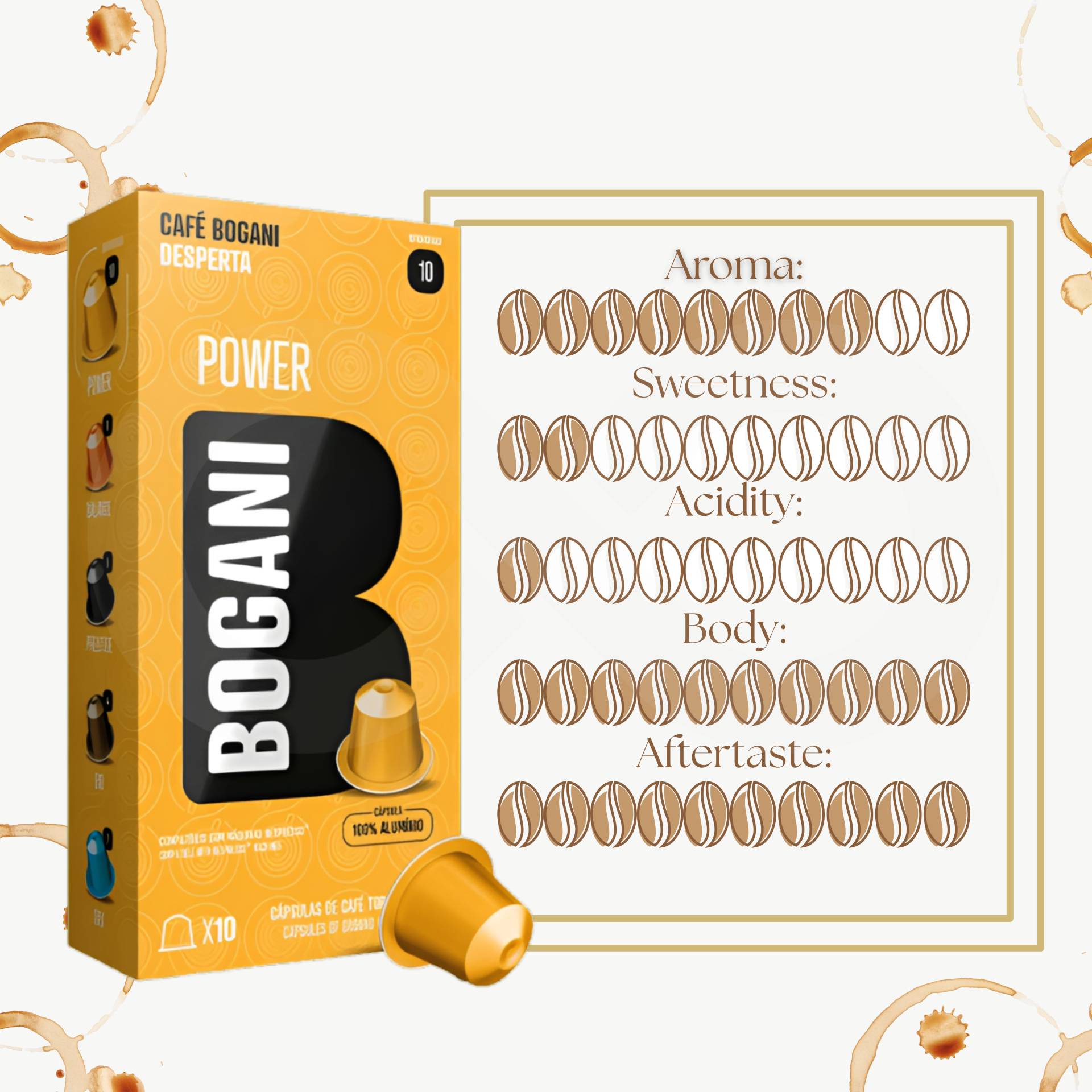 BOGANI® Capsules Nespresso Power 10 u.