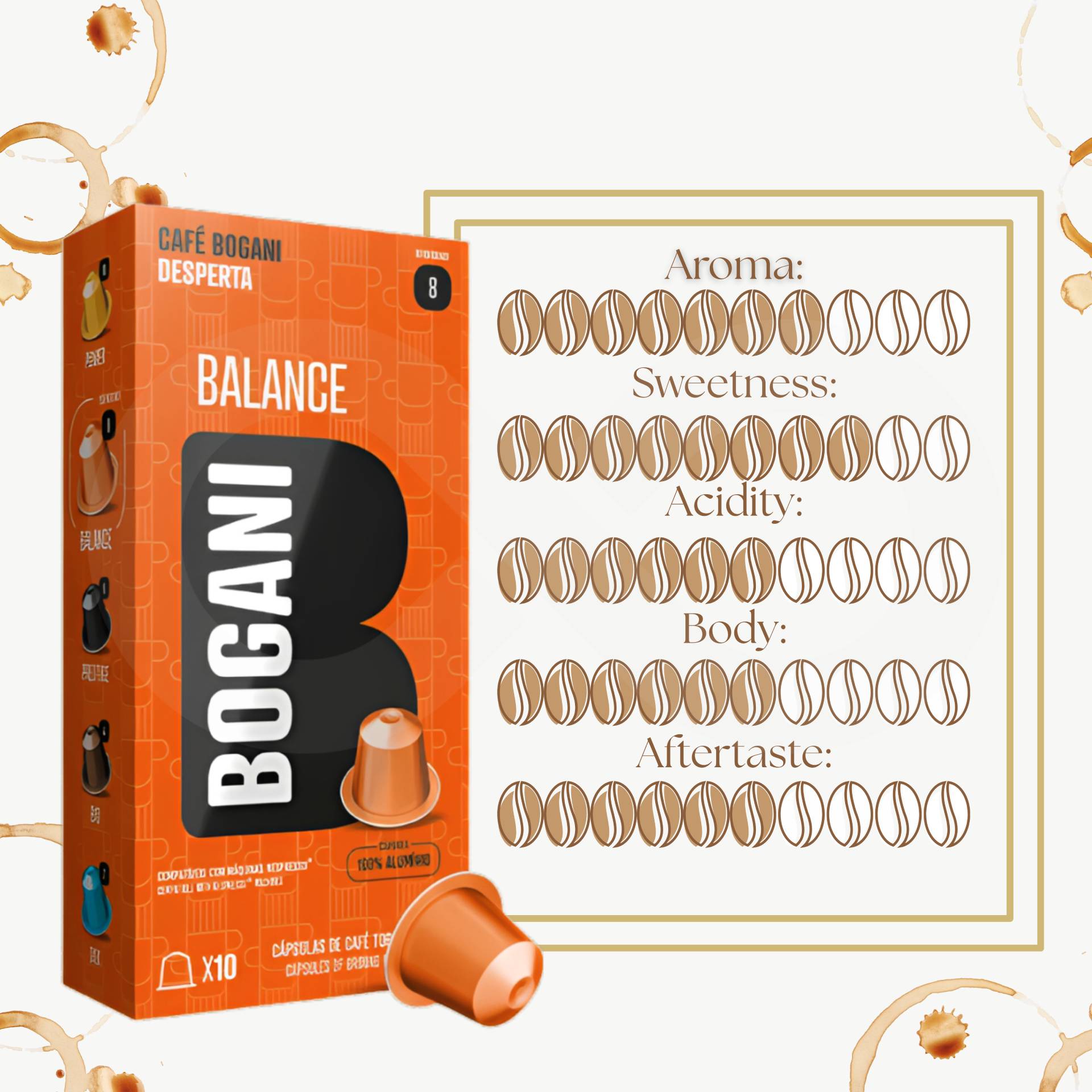 BOGANI® Capsules Nespresso Balance 10 u.