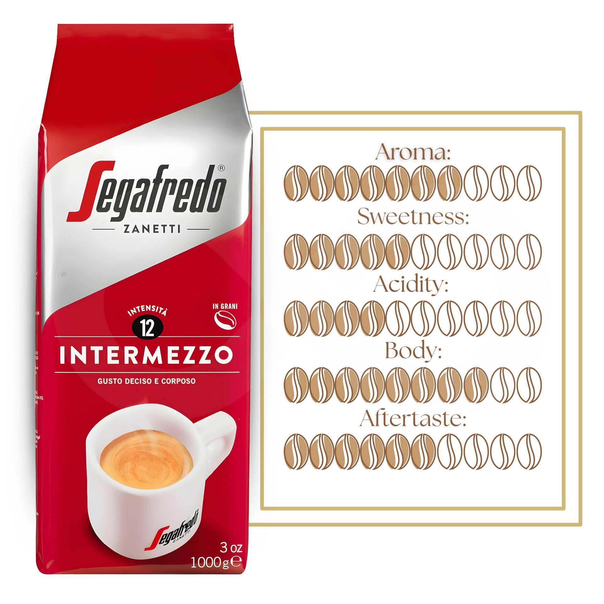 SEGAFREDO® Ziarna Kawy Intermezzo 1kg