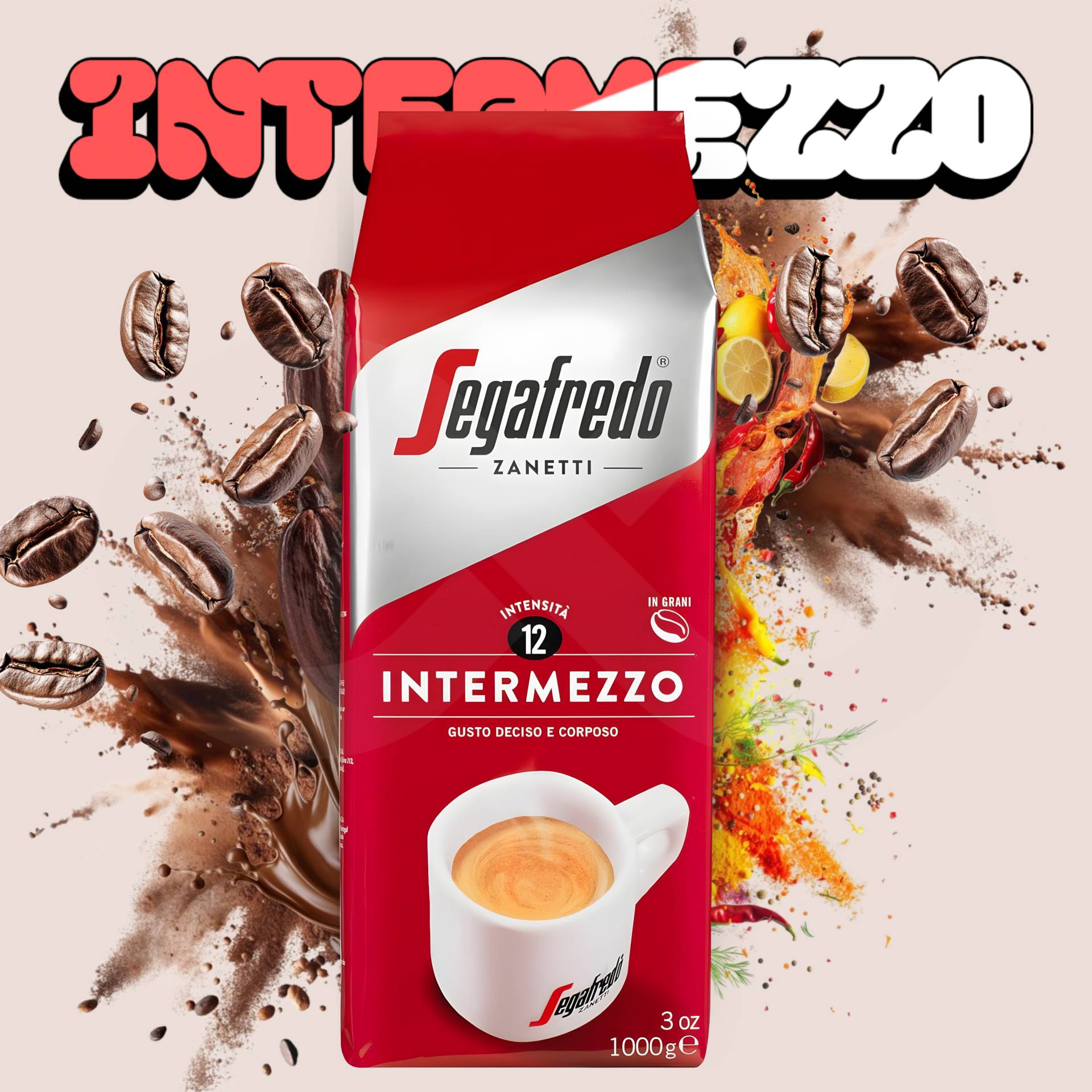 SEGAFREDO® Café em Grão Intermezzo 1kg