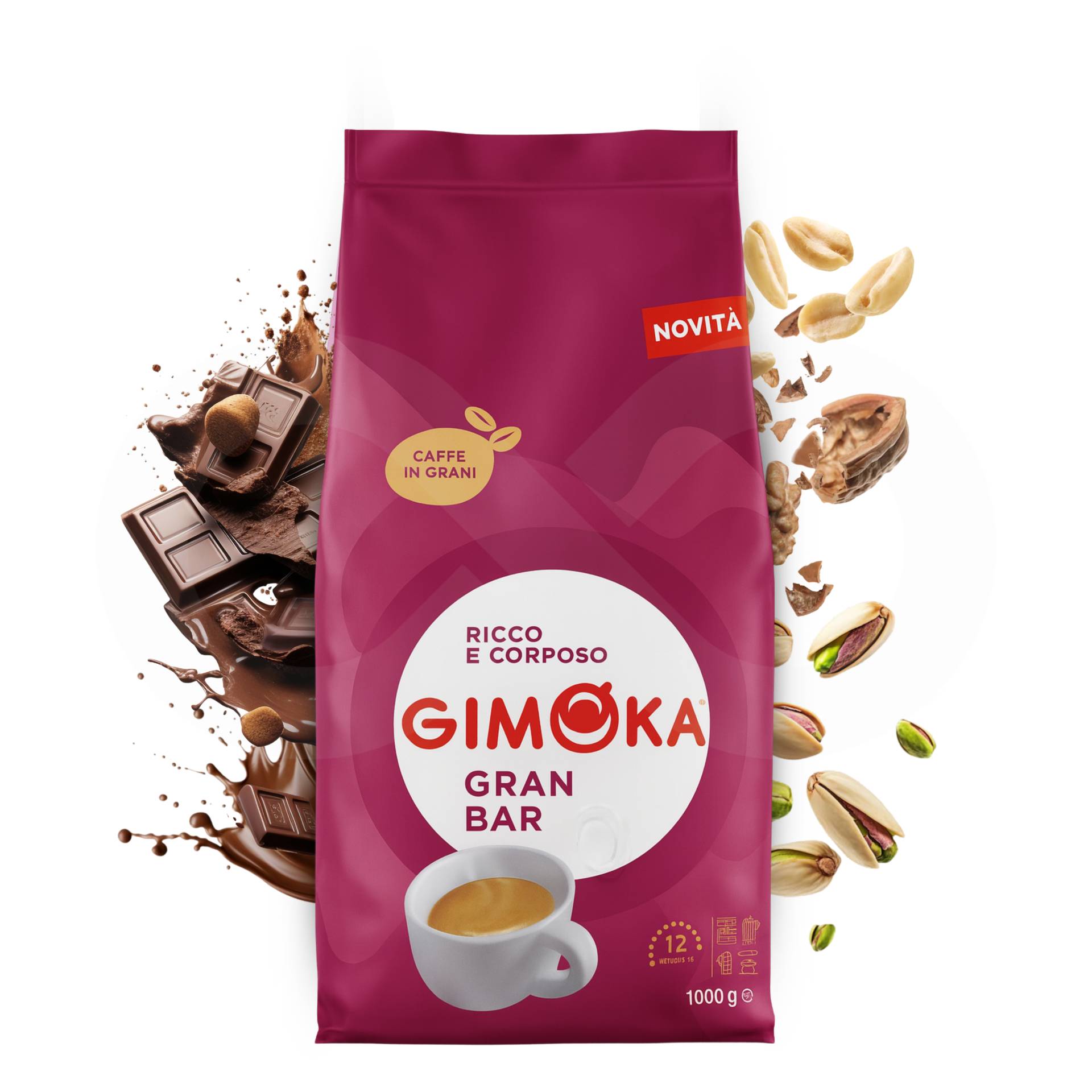 GIMOKA® Kaffeebohnen Gran Bar 1kg