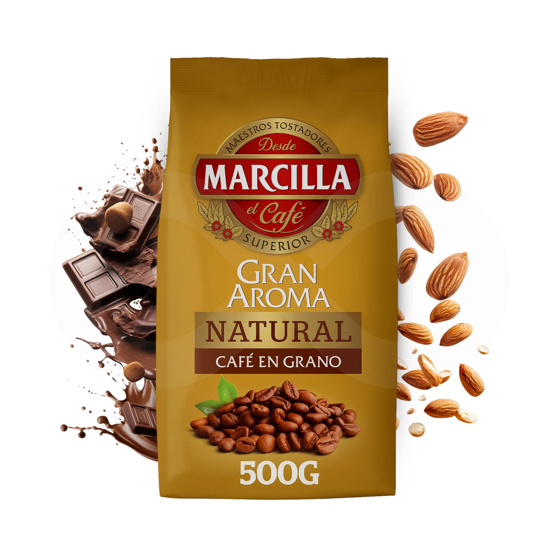 MARCILLA® Café em Grão Gran Aroma Natural 500g